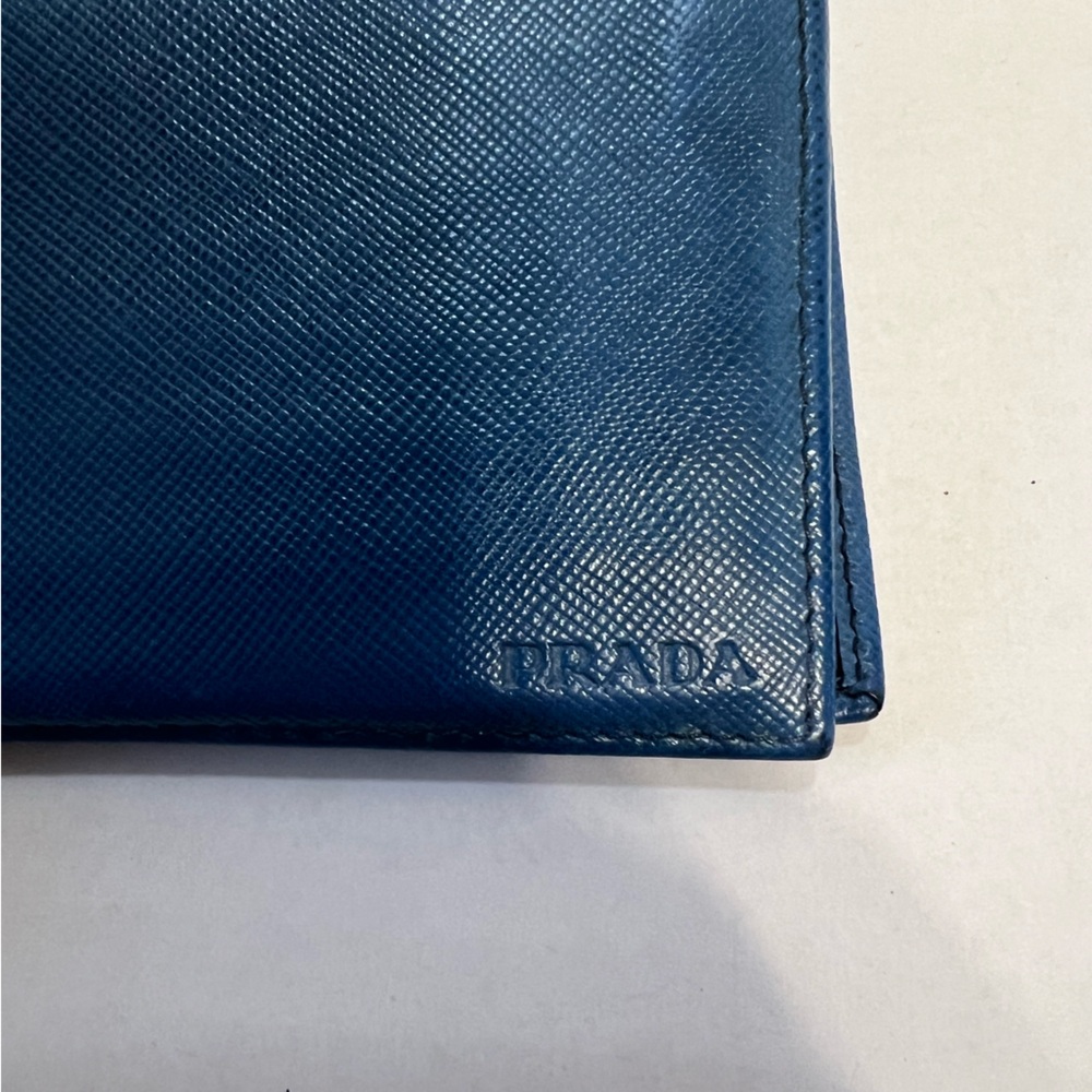 Prada staffiano leather‎ bifold wallet with COA card - Picture 11 of 13